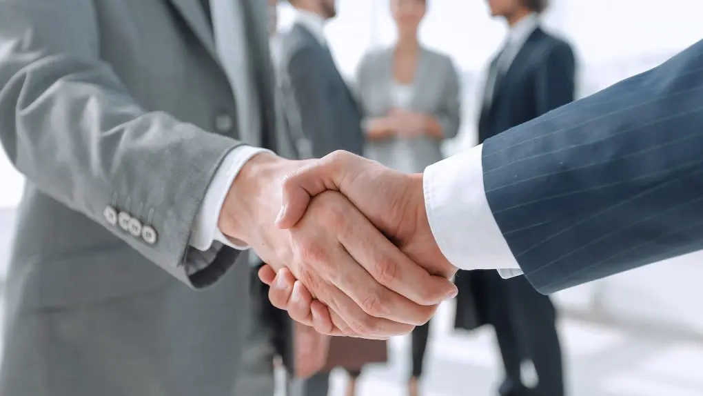 Business partners discussing a long-term software collaboration